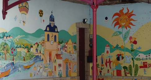 Fresque de l'école primaire de Navarrenx