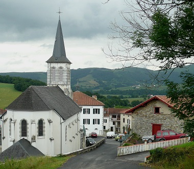 Le village d'Ostabat-Asme
