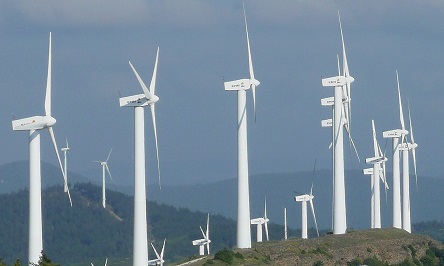 Éoliennes à l'Alto del Perdón
