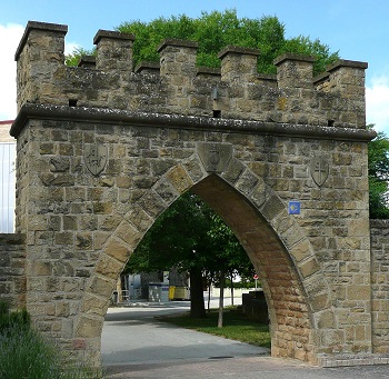 L'Arc de la plaza de los Fueros à Obanos